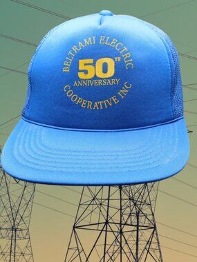 Vintage Beltrami Electric Cooperative INC Minnesota Snapback Cap Hat 50th
